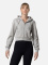 ESTHER CROP ZIPPED HOODIE WOMEN sivá